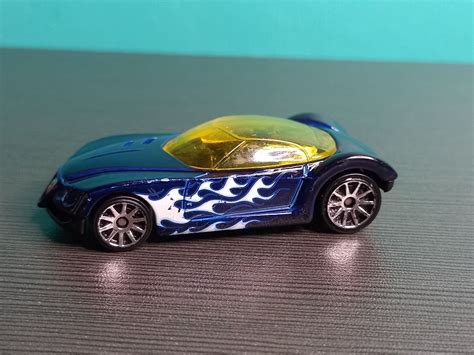 Mattel Hot Wheels Golden Arrow Car Dark Blue Hobbies Toys Toys Games On Carousell
