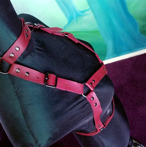 Clearance Sale Bondage Chest Harness Faux Leather Bdsm Collar Etsy Uk