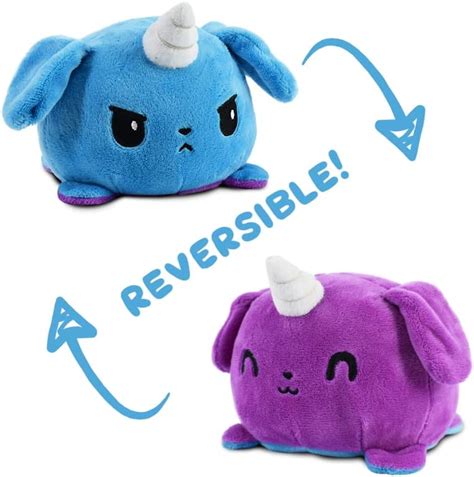 Teeturtle El Peluche Reversible Original De Perricornio Morado Y