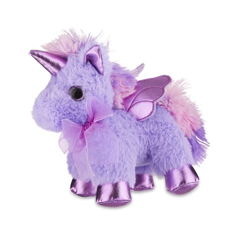 Unicorn Pegasus Plush Toy Purple Child 6 In By Holiday Time