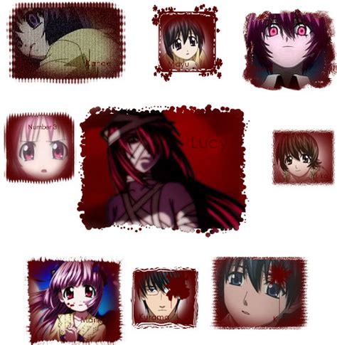 Elfen Lied Characters by Lady-Kazama on DeviantArt