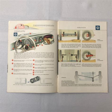 Vintage Volkswagen Beetle Sales Brochure Catalog Advertising Etsy