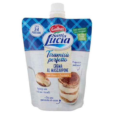 Galbani Santa Lucia Tiramisù perfetto Crema al Mascarpone 375 g Carrefour