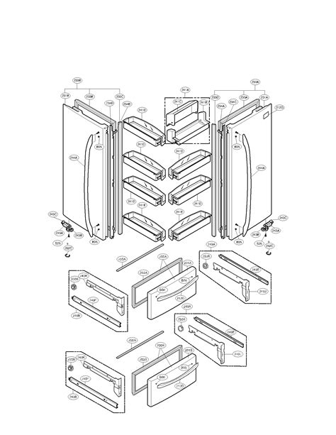 Refrigerator Parts Lg Refrigerator Parts Diagram