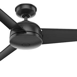 Hunter Fan 52 in Contemporary Matte Black Indoor/Outdoor Ceiling Fan ...