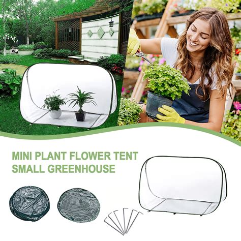 YZHM Mini Pop-up Greenhouse Plant Overwintering Tent Winter Protection ...