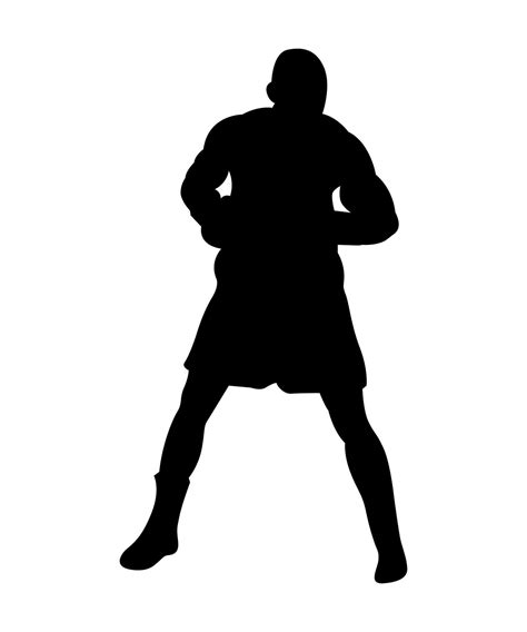 Vector Illustration Of Boxers Silhouette Vector Art At Vecteezy