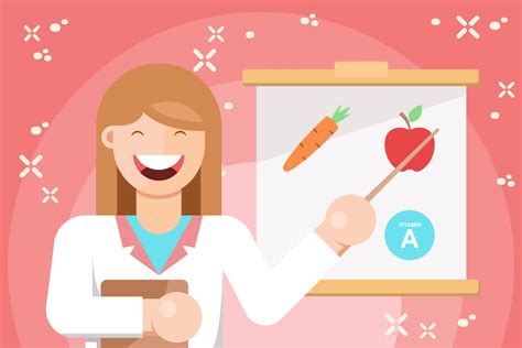 Cheerful Nutritionist Illustration 179508 Vector Art at Vecteezy