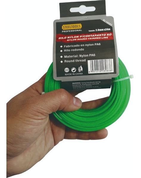 Hilo Nylon P Orilladora Rd Para Pasto 2 0mm X 24mts Mercado Libre