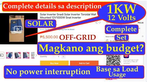 Kw Setup Volts Solar System Magkano Ang Magagastos Youtube