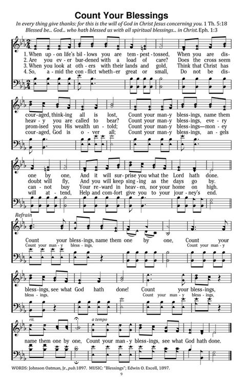 Count Your Blessings High Resolution 1575×2475 From Gospel Song Lyrics Hymns