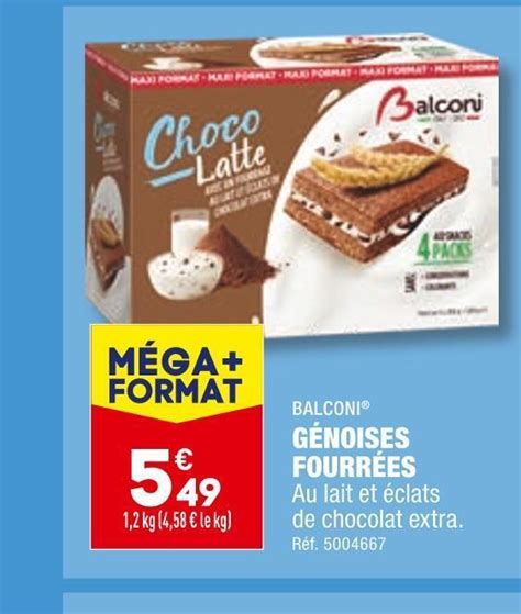 Promo Balconi génoises fourrées chez ALDI