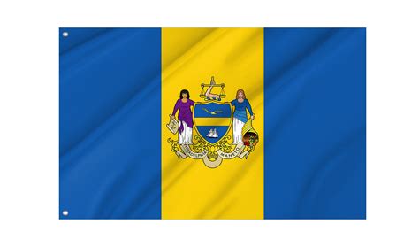 Philadelphia, Pennsylvania Flag, Unique Design Print, Double Seams ...