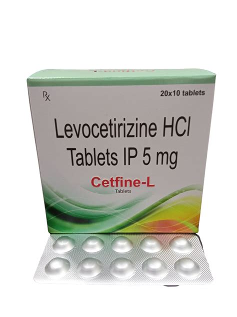 Levocetirizine 5 Mg Tablet At Rs 900box In Panchkula Id 2848982770633