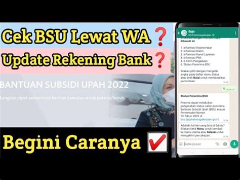 Via Wa Cara Cek Penerima Bsu Bpjs Ketenagakerjaan Cara Update