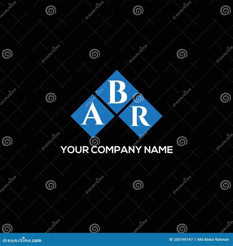 Abr Letter Logo Design On Black Background Abr Creative Initials