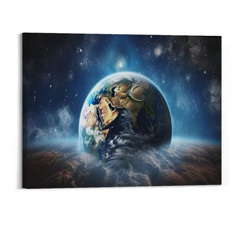 Shiartex Universe Earth Planet Painting Outer Space Poster Printing