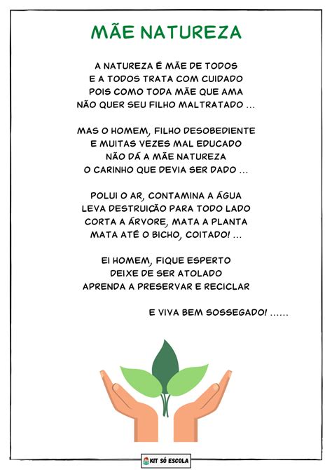 Mãe Natureza Poema Meio Ambiente — SÓ Escola