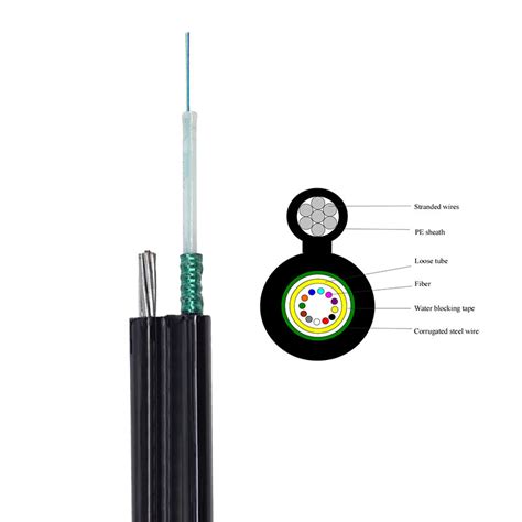 Uni Tube Gyxtc S Figure Optical Fiber Cable Self Supporting Cores