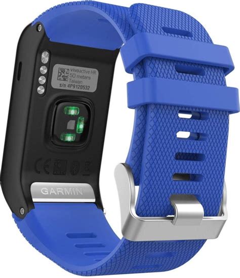 Siliconen Bandje Sportbandje Garmin Vivoactive HR Blauw Bol