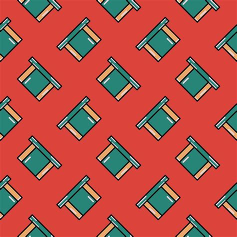 Green box ,seamless pattern on red background. 13773597 Vector Art at ...