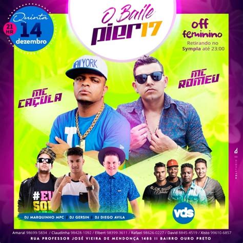 BAILE DO PÍER 17 MC ROMEU MC CAÇULA DJ GERSIN DJ MARQUINHO MPC em