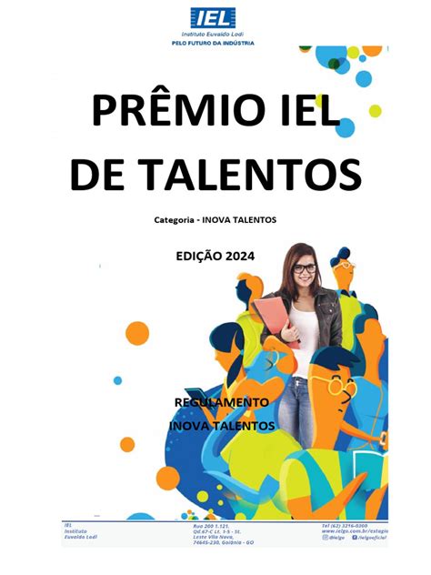 Premio Iel De Talentos 2024 Inova Talentos Go Pdf Publicações