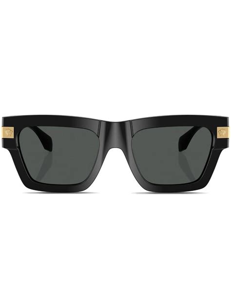 Versace Classic Square-frame Sunglasses in Black for Men | Lyst