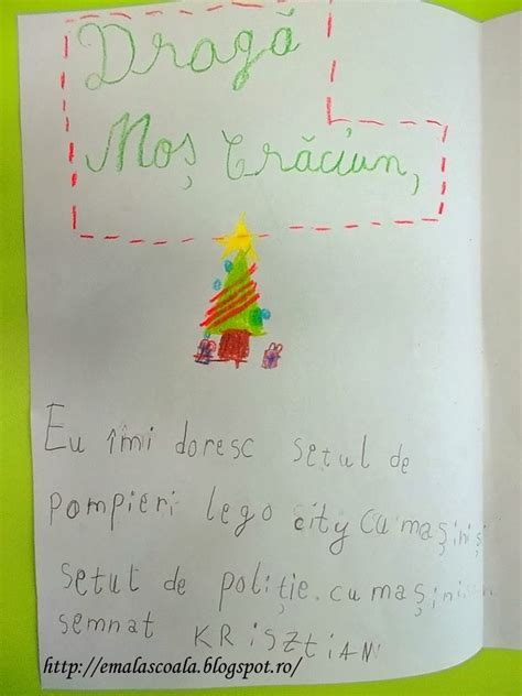 Scrisoare Pentru Mos Craciun
