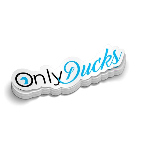 Only Ducks Funny Duck Sticker
