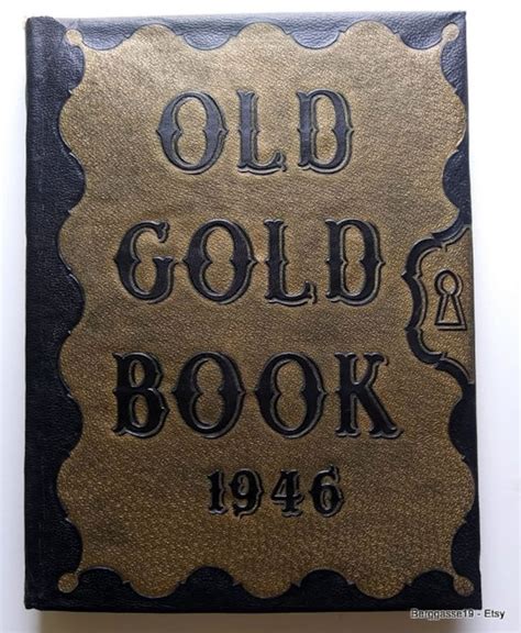 The Old Gold Book Hot Springs Arkansas High School Yearbook Rice Green Ephemera Torch Light
