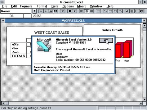 winworld microsoft excel