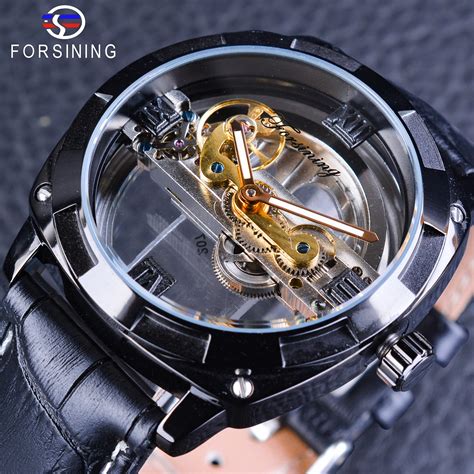 Forsining reloj deportivo para hombre pulsera automática con diseño