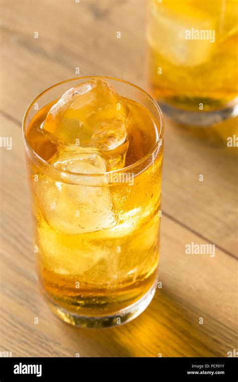 Cold Vodka And Energy Drink Cocktail With Ice Stock Photo Alamy