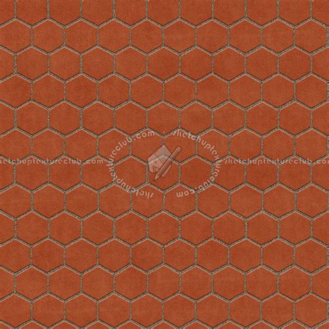 Terracotta Paving Outdoor Hexagonal Texture Seamless 06018