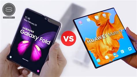 Samsung Galaxy Fold Vs Huawei Mate X Youtube