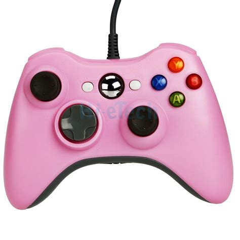 New USB Wired Xbox360 Game Controller for Microsoft XBOX 360 Pink | eBay