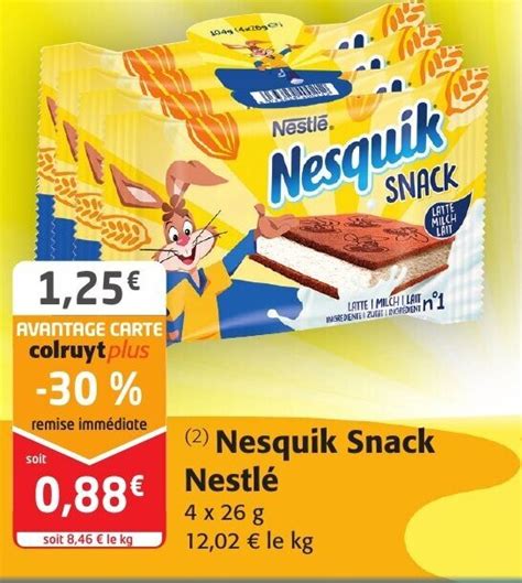 Promo Nesquik Snack Nestle Chez Colruyt