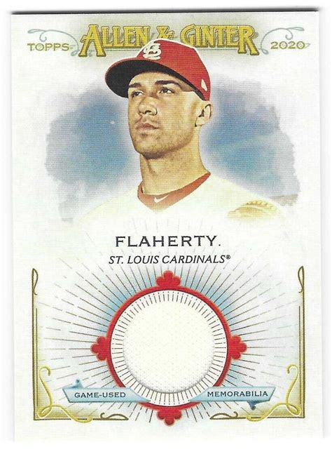 2020 Topps Allen And Ginter Relics FSRBJF Jack Flaherty Jersey EBay