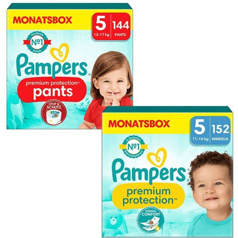 Pampers Windel Set Premium Protection Pants Gr 5 12 17kg 144