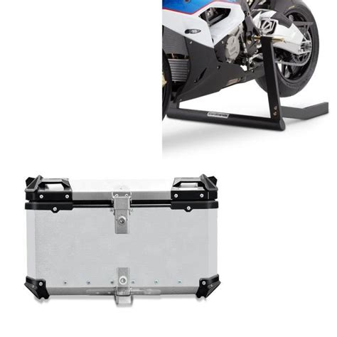 Set Top Case Aluminium Moto Xb Argent Litres Bagtecs Avec Moto