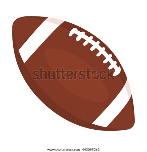 Rugby Ball Icon Cartoon Stock Vector Royalty Free 443095363