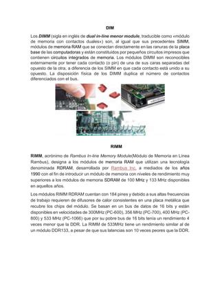 Memoria Ram Pdf