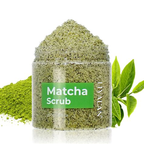 Liyalan Matcha Green Tea Body Scrub Moisturizing And Exfoliating Body Face Hand Foot Scrub