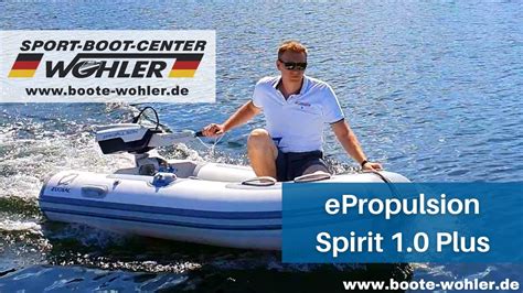 EPropulsion Spirit 1 0 Plus Vorstellung Und Probefahrt An Einem Zodiac