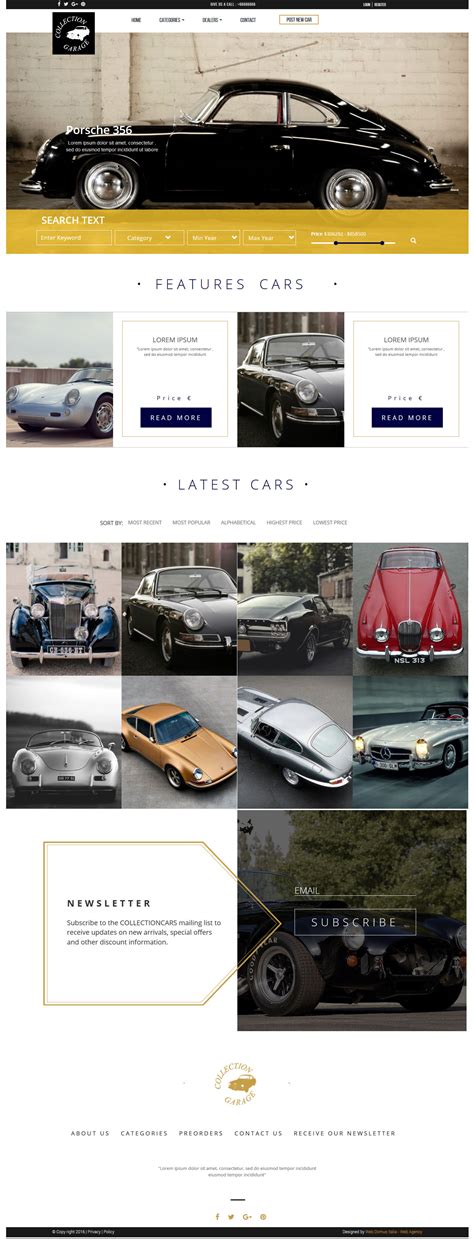 Garage Bootstrap Theme - Free HTML CSS Templates