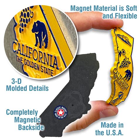 California Map Magnet - ClassicMagnets.com