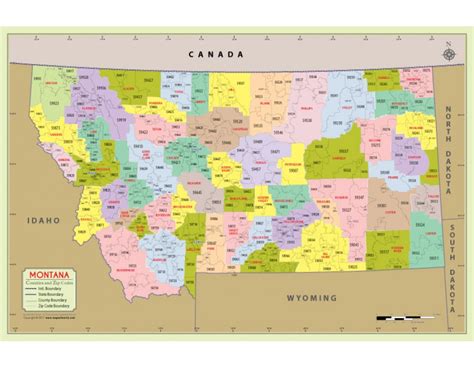 Montana Counties Map