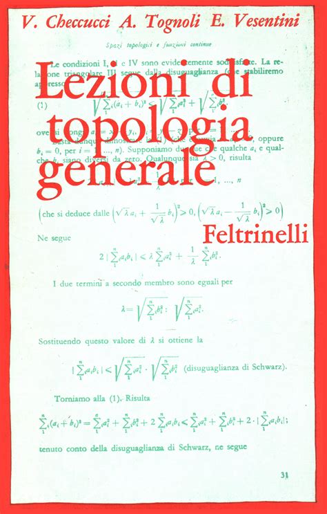 Lezioni Di Topologia Generale A A V V Usato Scienze Matematica E