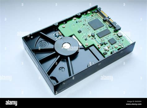 bottom view   modern hard disk drive stock photo alamy